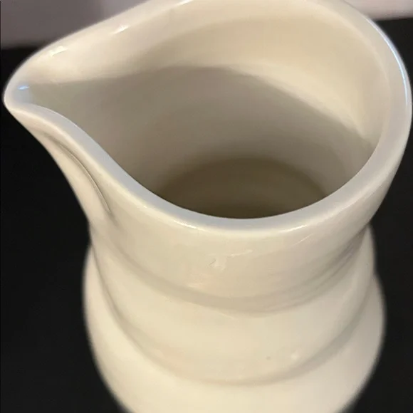 Ceramic Pitcher with Gray Stripes - Picture 2 of 5